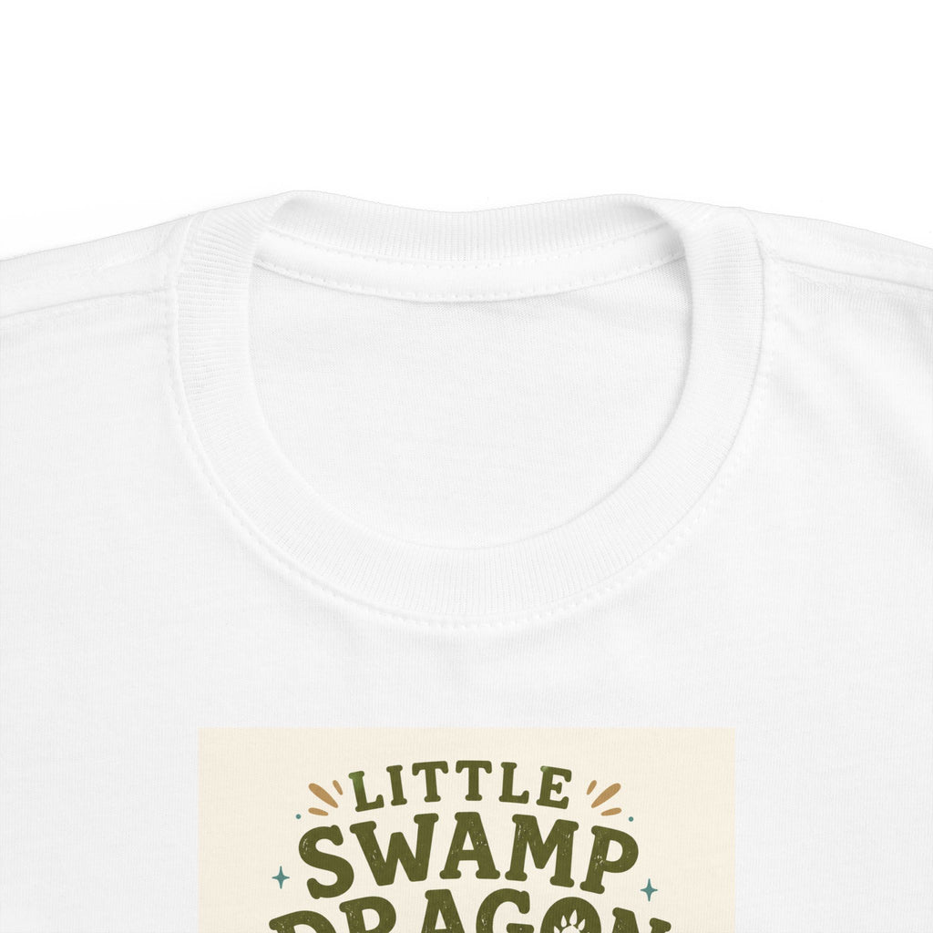 Little Swamp Dragon toddler tee | cute dragon illustration, nature scene