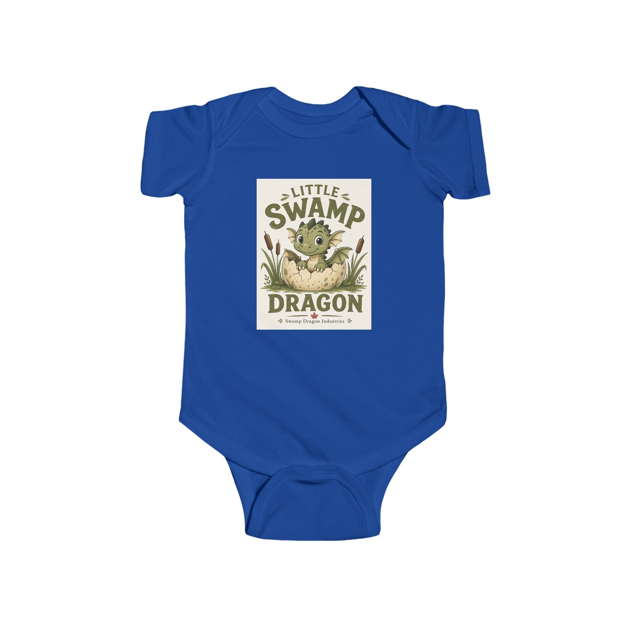 Little Swamp Dragon infant bodysuit | baby onesie, woodland creature