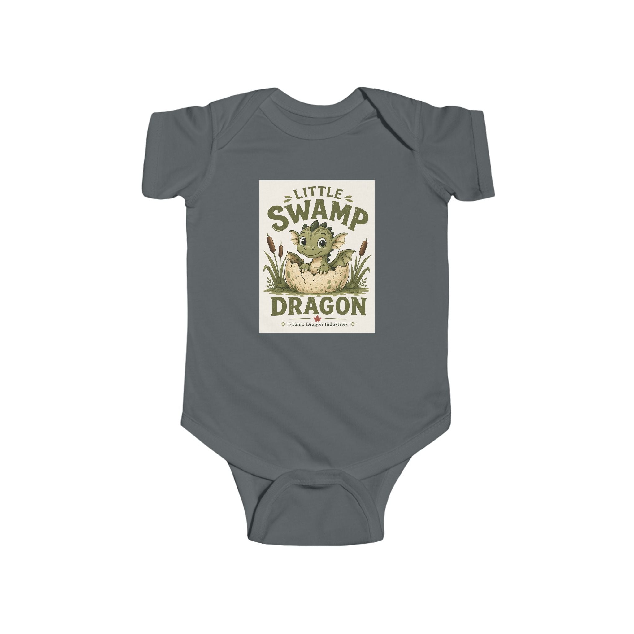 Little Swamp Dragon infant bodysuit | baby onesie, woodland creature