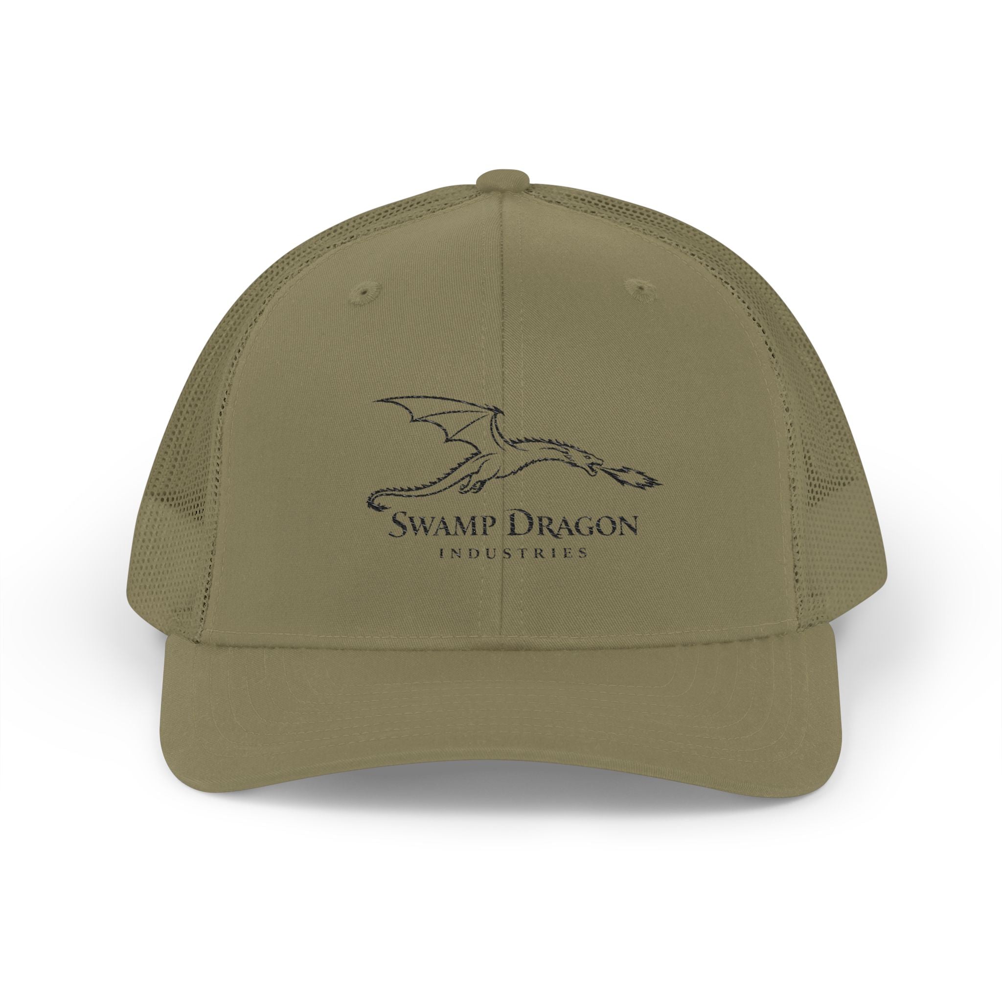 Flying Dragon Logo Snapback Trucker Cap | Mesh Back Hat