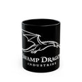 Swamp Dragon Industries Smooth line logo Mug | Black ceramic coffee mug, 11oz or 15oz