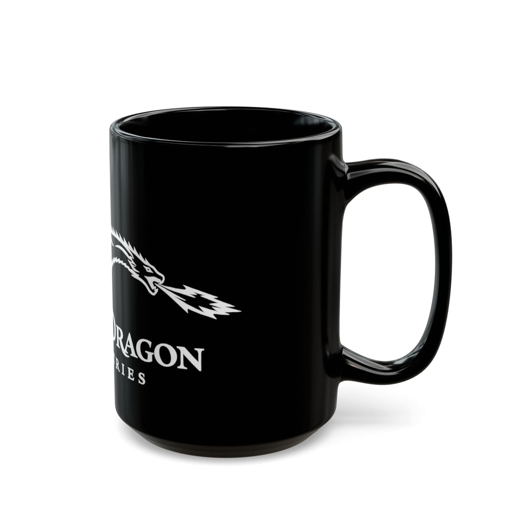 Swamp Dragon Industries Smooth line logo Mug | Black ceramic coffee mug, 11oz or 15oz