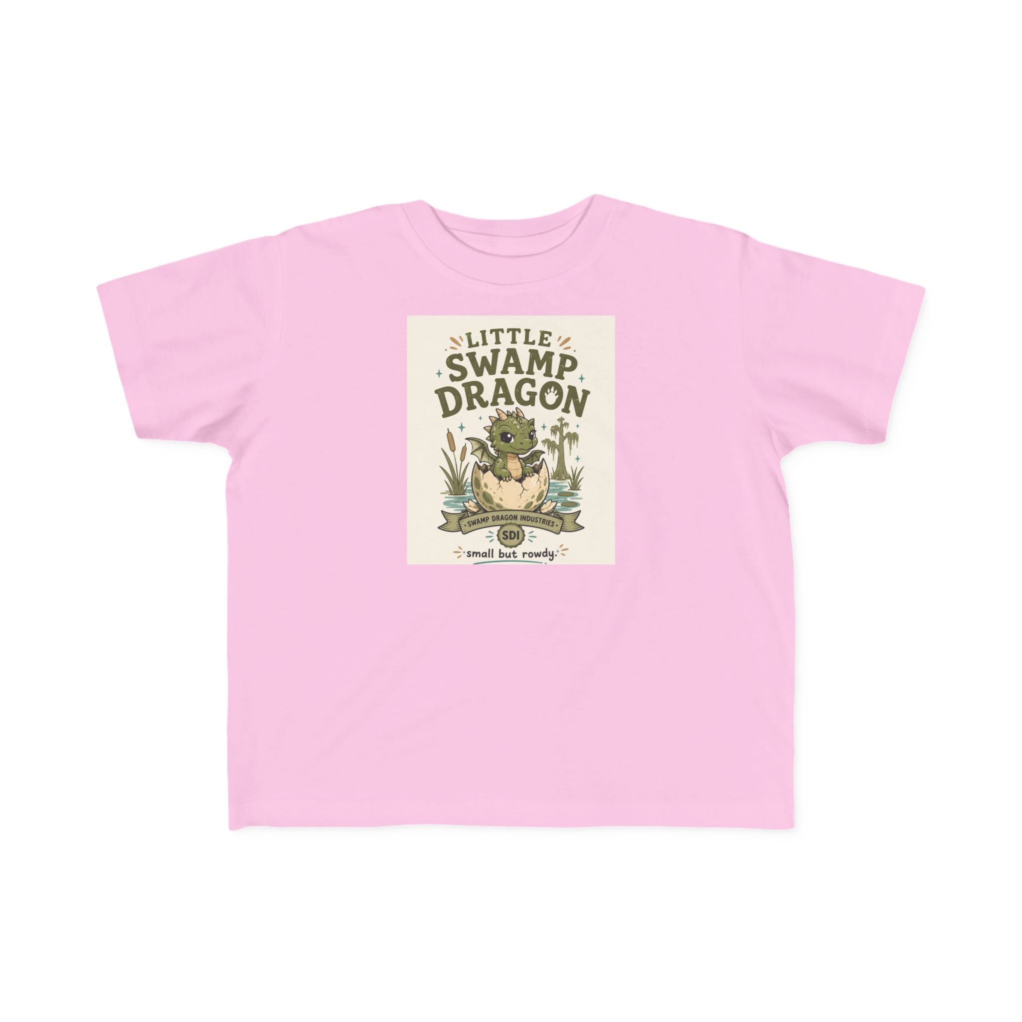 Little Swamp Dragon toddler tee | cute dragon illustration, nature scene