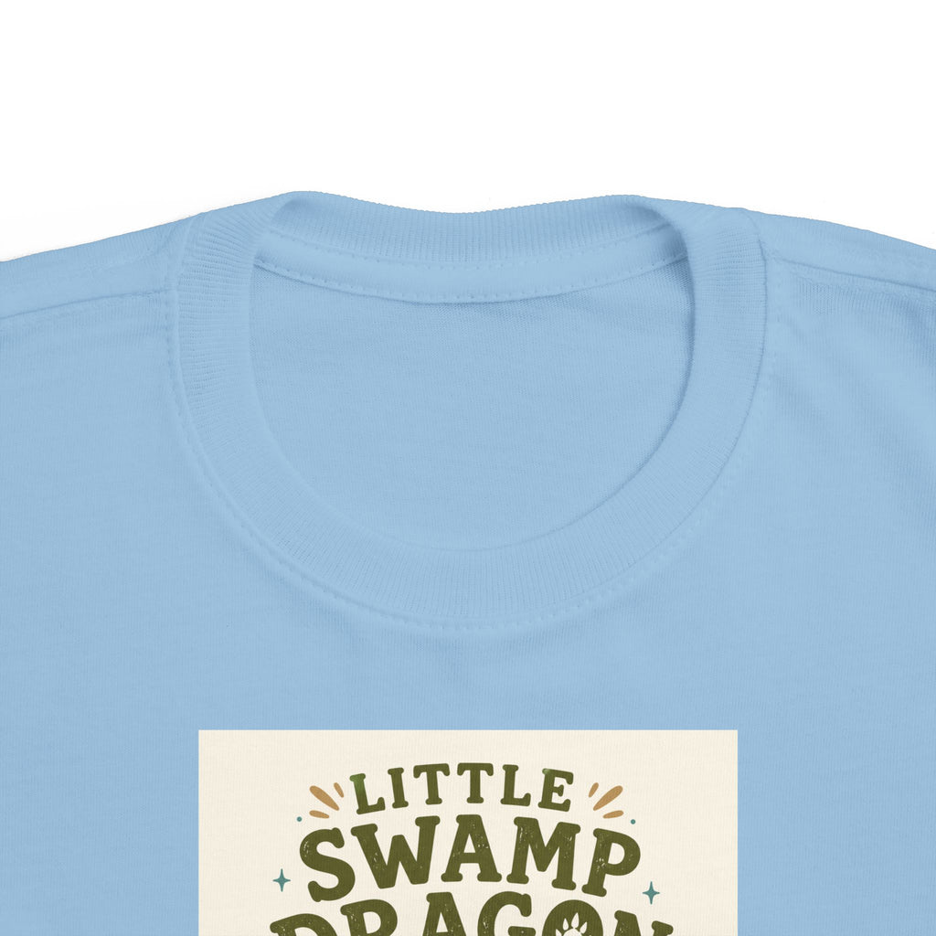 Little Swamp Dragon toddler tee | cute dragon illustration, nature scene