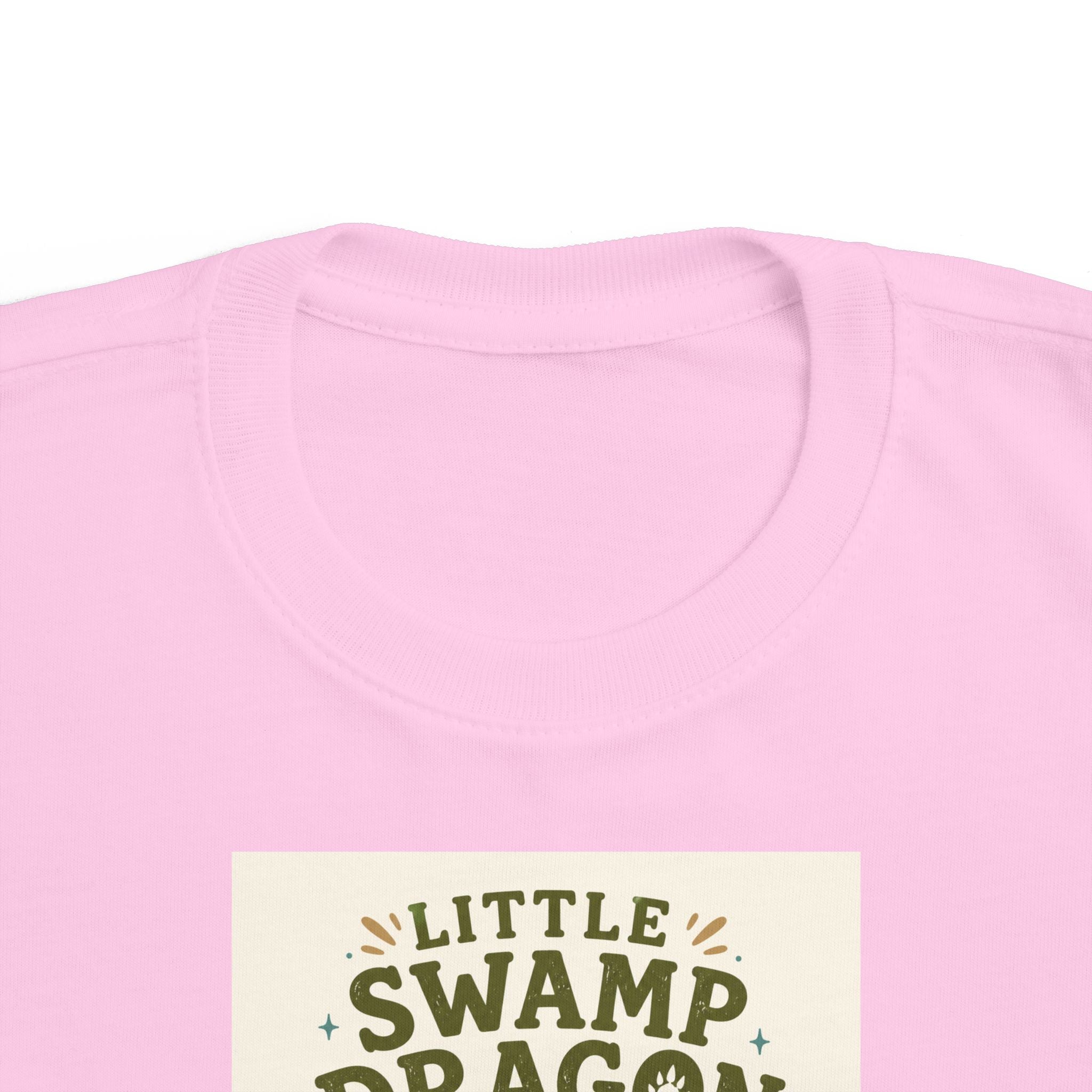 Little Swamp Dragon toddler tee | cute dragon illustration, nature scene